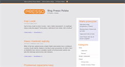 Desktop Screenshot of blog.presso-polska.pl